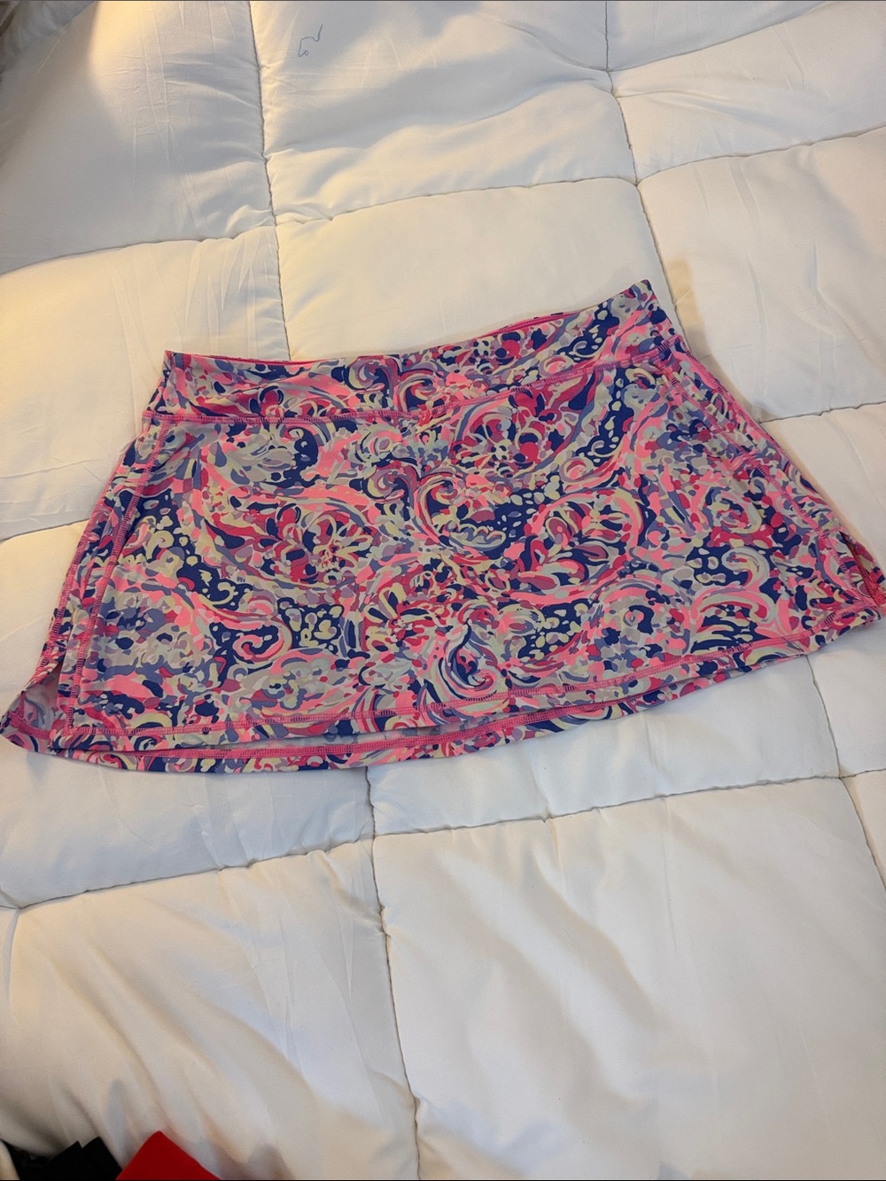 Lilly Pulitzer Pink, Blue & White Paisley Skort